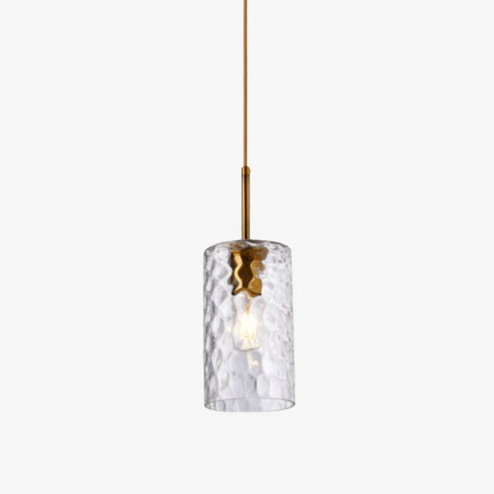 Suspension Raven en verre cylindrique