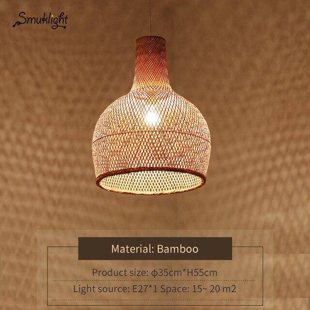 Suspension bambou moderne Work. | Marco Lucetti 35x55cm