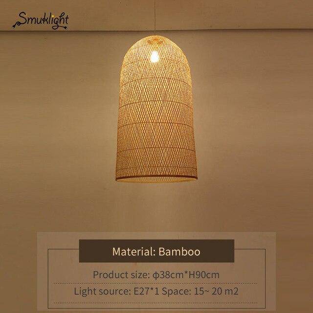 Suspension bambou moderne Work. | Marco Lucetti 38x90cm