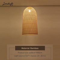 Suspension bambou moderne Work. | Marco Lucetti 38x90cm