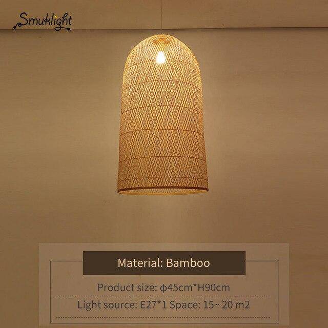 Suspension bambou moderne Work. | Marco Lucetti 45x90cm