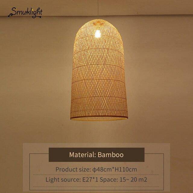Suspension bambou moderne Work. | Marco Lucetti 48x110cm