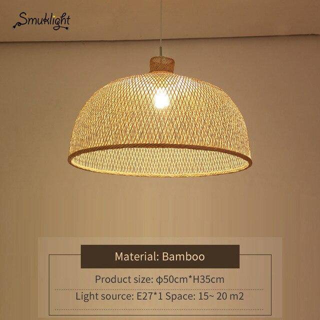 Suspension bambou moderne Work. | Marco Lucetti 50x35cm