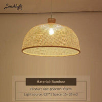 Suspension bambou moderne Work. | Marco Lucetti 50x35cm