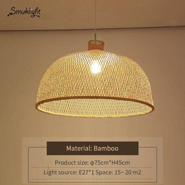 Suspension bambou moderne Work. | Marco Lucetti 75x45cm