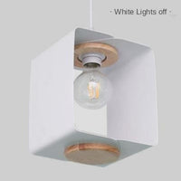 Suspension Besley avec abat-jour rectangulaire coloré | Marco Lucetti