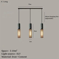 Suspension BetonSteel | Marco Lucetti L 3C / LED 4W (Max100W)
