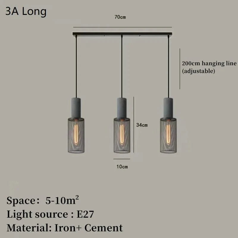 Suspension BetonSteel | Marco Lucetti L3A / LED 4W (Max100W)