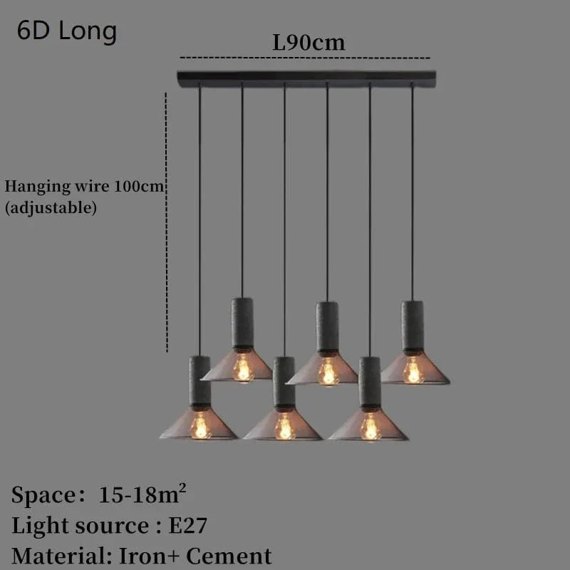 Suspension BetonSteel | Marco Lucetti L6D / LED 4W (Max100W)
