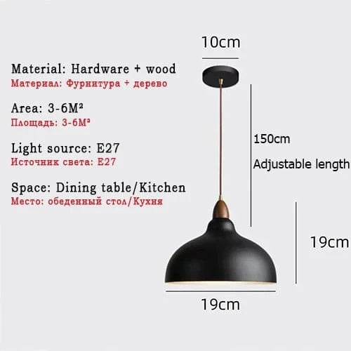 Suspension blanche E27 pour Table à manger - Luminaires modernes E27 LED loft | Marco Lucetti B