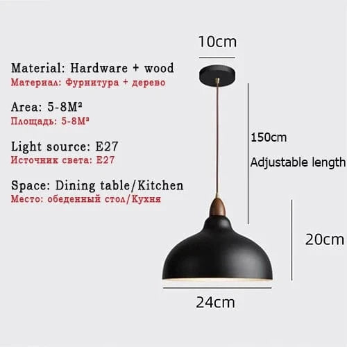 Suspension blanche E27 pour Table à manger - Luminaires modernes E27 LED loft | Marco Lucetti D