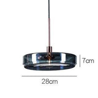 Suspension bleue en verre - Design et élégance pour votre salle à manger | Marco Lucetti A