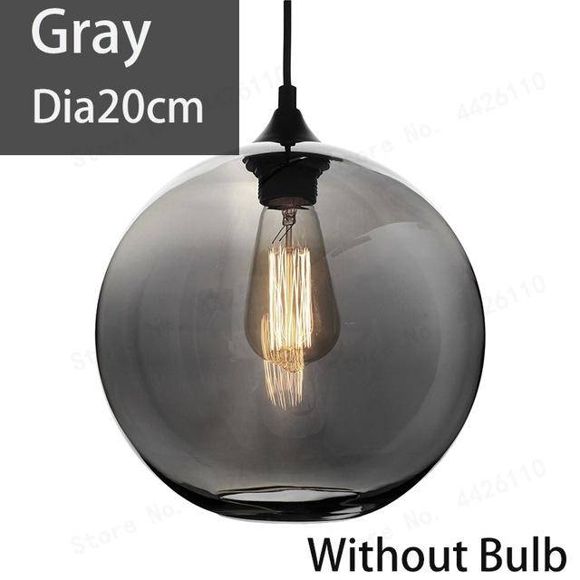 Suspension Blubble - Boule en verre coloré ou fumé | Marco Lucetti