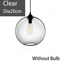 Suspension Blubble - Boule en verre coloré ou fumé | Marco Lucetti Transparant