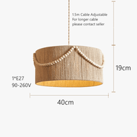 Suspension bohème en perles de bois Wabi Sabi | Marco Lucetti