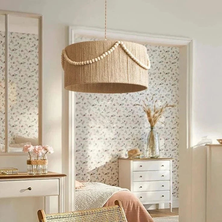 Suspension bohème en perles de bois Wabi Sabi | Marco Lucetti