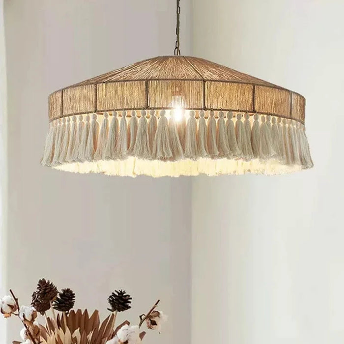 Suspension Bohème Vintage en chanvre et corde. | Marco Lucetti