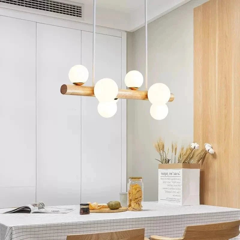 Suspension Bois Minimaliste LED - Style Moderne | Marco Lucetti