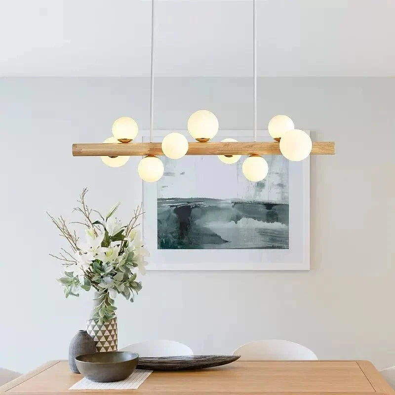 Suspension Bois Minimaliste LED - Style Moderne | Marco Lucetti