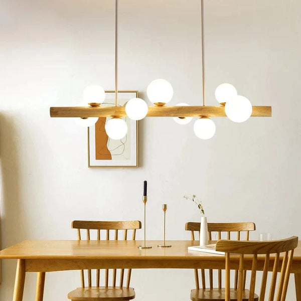 Suspension Bois Minimaliste LED - Style Moderne | Marco Lucetti