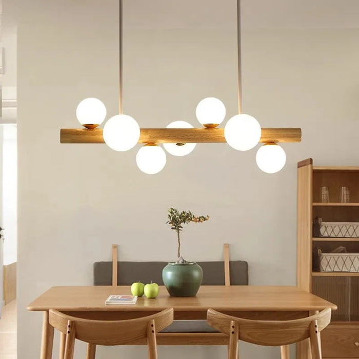 Suspension Bois Minimaliste LED - Style Moderne | Marco Lucetti