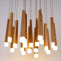 Suspension bois Nordic - Longue barre moderne | Marco Lucetti