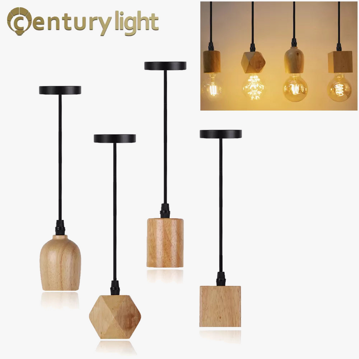 Suspension bois rétro industrielle pour décorer votre intérieur
