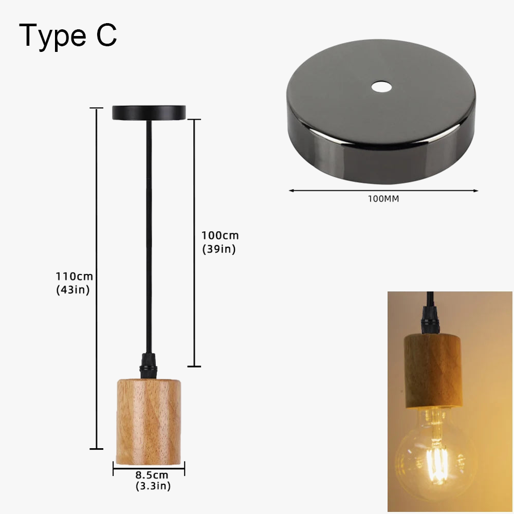 Suspension bois rétro industrielle pour décorer votre intérieur