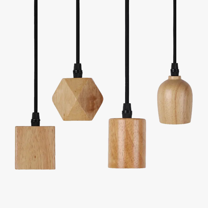 Suspension bois vintage de style industriel pour une décoration intérieure tendance