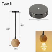 Suspension bois vintage de style industriel pour une décoration intérieure tendance