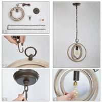 Suspension Bois Rétro Simple | Marco Lucetti