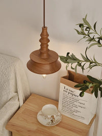 Suspension Bois Vintage pour Restaurant et Chevet | Marco Lucetti