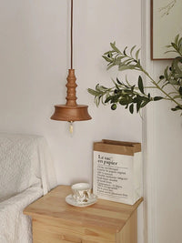 Suspension Bois Vintage pour Restaurant et Chevet | Marco Lucetti