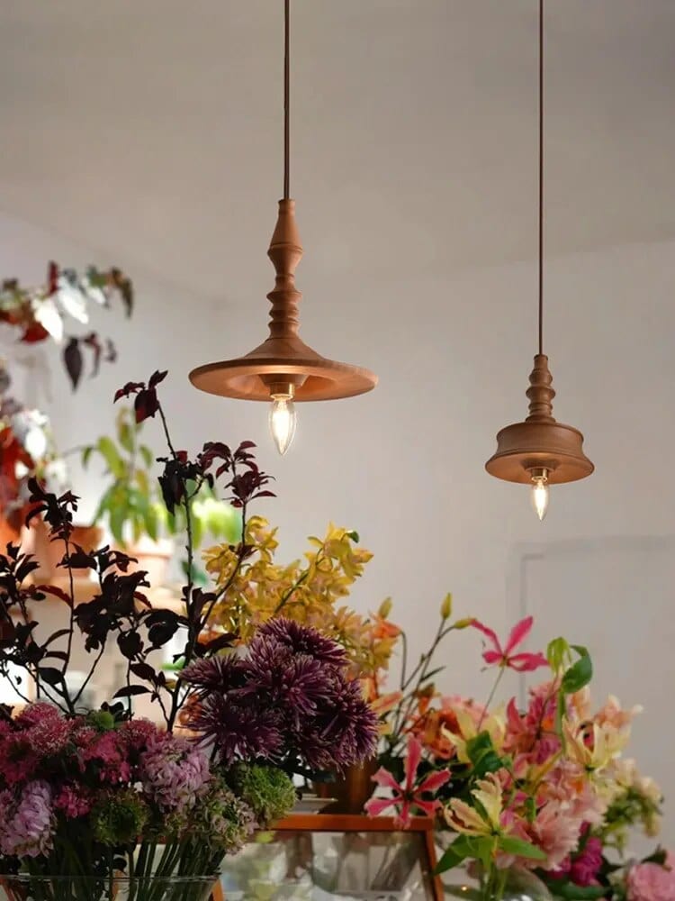 Suspension Bois Vintage pour Restaurant et Chevet | Marco Lucetti