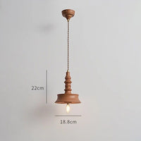 Suspension Bois Vintage pour Restaurant et Chevet | Marco Lucetti B