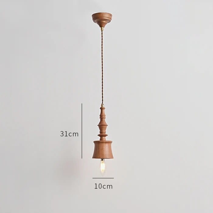 Suspension Bois Vintage pour Restaurant et Chevet | Marco Lucetti C