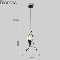 Suspension Bonhomme Noir | Marco Lucetti