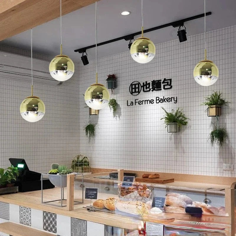 Suspension boule chromée - Design moderne | Marco Lucetti