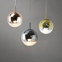 Suspension boule chromée - Design moderne | Marco Lucetti
