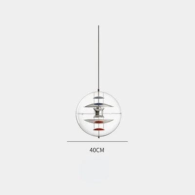 Suspension Boule Chromée pour une Ambiance Esthétique dans Votre Café | Marco Lucetti Argent 40cm / Blanc froid