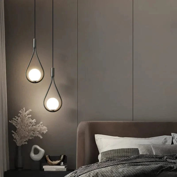 Suspension boule de verre pour une chambre élégante | Marco Lucetti