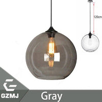 Suspension boule en verre moderne Pure | Marco Lucetti Gris / 15cm