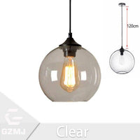 Suspension boule en verre moderne Pure | Marco Lucetti Transparent / 20cm