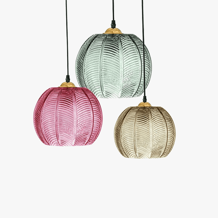 Suspension Boule Feuilles en Verre | Marco Lucetti