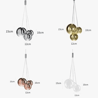Suspension boule moderne en chrome pour un éclairage élégant | Marco Lucetti