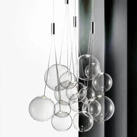 Suspension boule moderne en chrome pour un éclairage élégant | Marco Lucetti