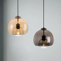 Suspension Boule Nordique en Verre Fumé | Marco Lucetti