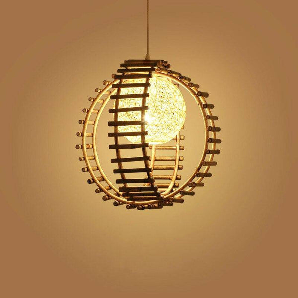 Suspension boule rail en bambou - Style Nordique | Marco Lucetti