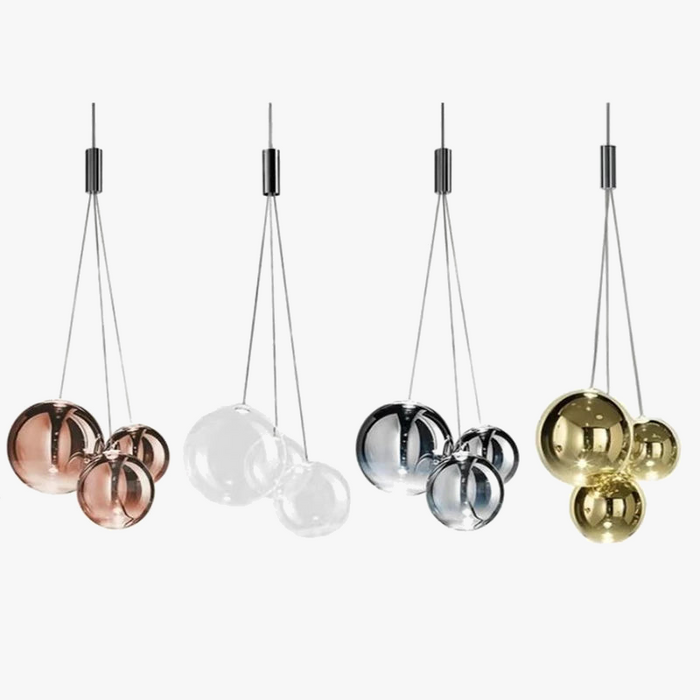 Suspension Bubble Ball LED en Verre avec Fil Réglable - Éclat Moderne