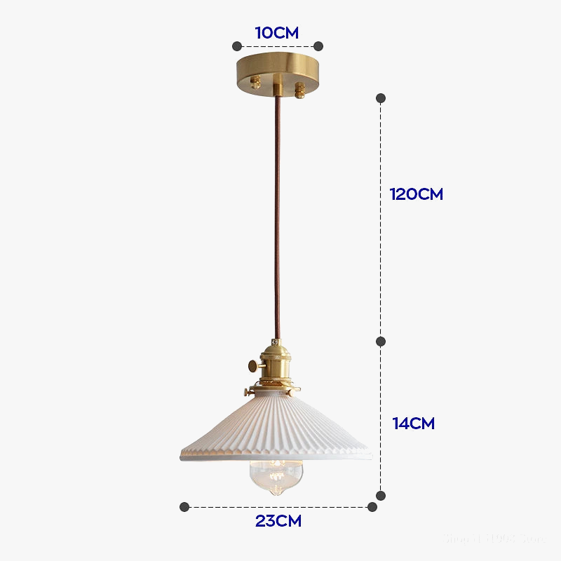 Suspension céramique design variée